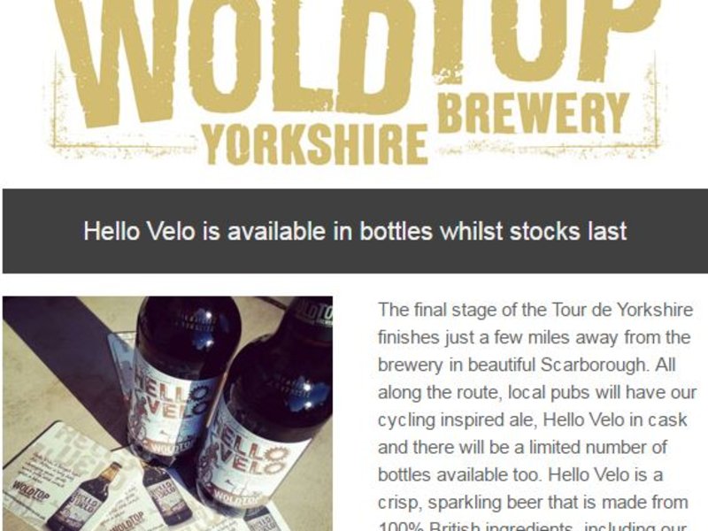 Celebrate the Tour de Yorkshire with Hello Velo
