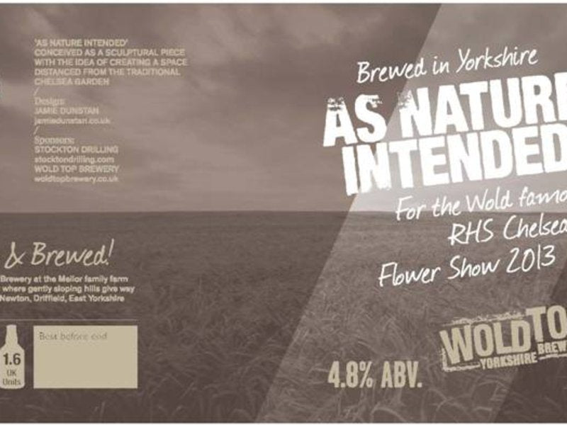 As Nature Intended' Chelsea Flower Show beer