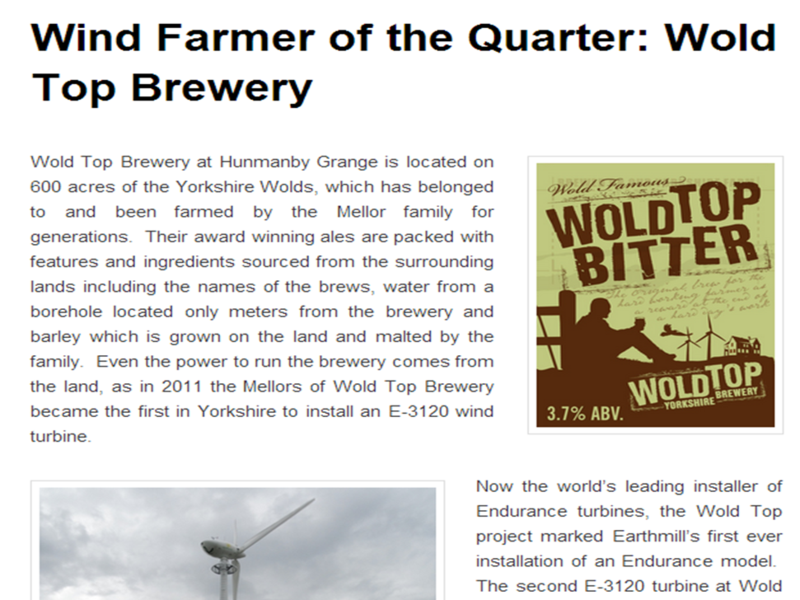Wind Farmer of the Quarter